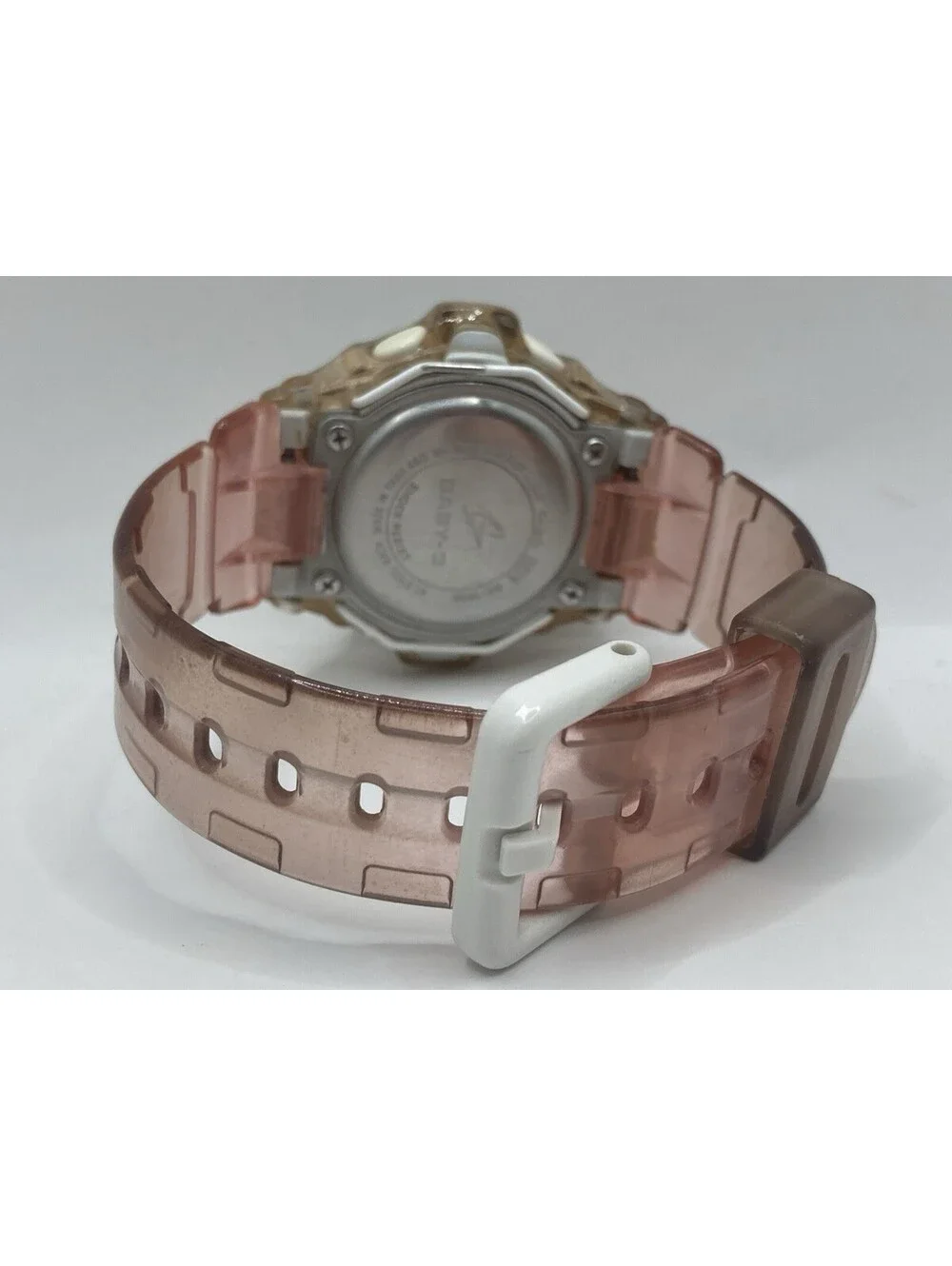Women’s Casio Baby-G BG-169U Transparent Pink Jelly Y2K Digital Sport Watch 3531